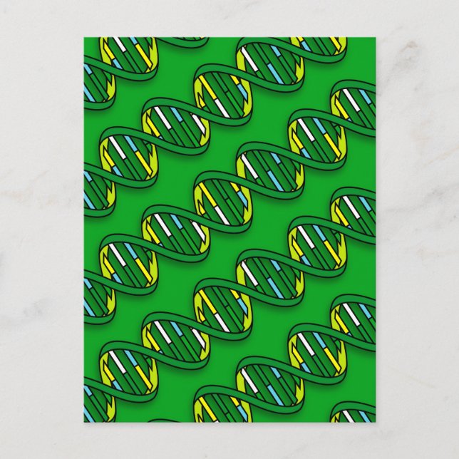 DNA-mönster vetenskap Vykort (Framsida)
