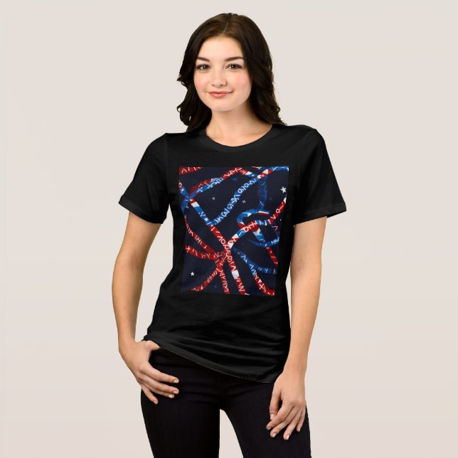 "DNA of USA"Bella canvas T Shirt (Framsida Full)