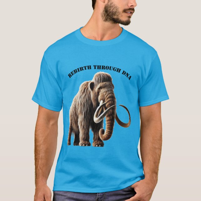 DNA Reborn of the Siberian Wooly Mammoth URM T Shirt (Framsida)
