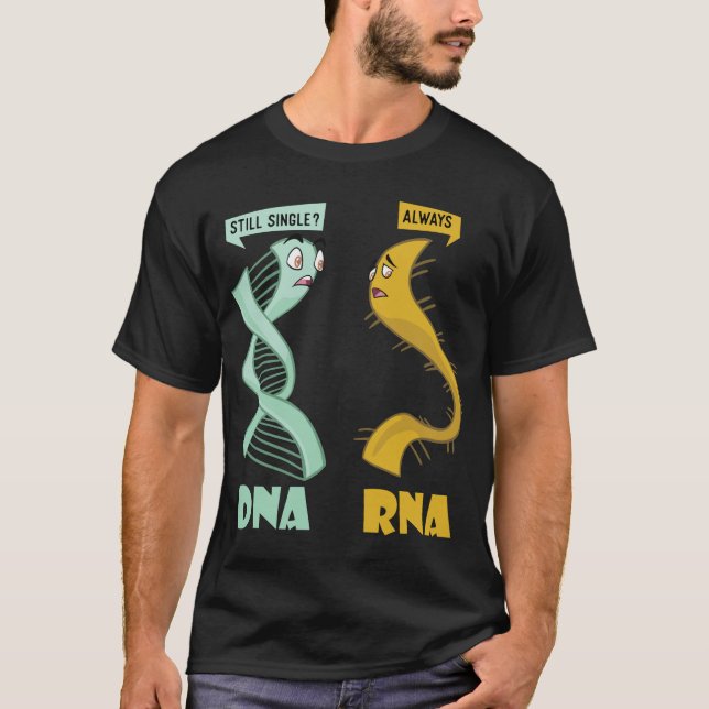 DNA RNA - Lönsam biolog Biology Student Cell Sci T Shirt (Framsida)