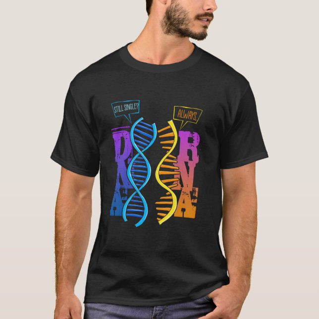 DNA Rna Molecular Biology Pun Science Genetics Gen T Shirt (Framsida)