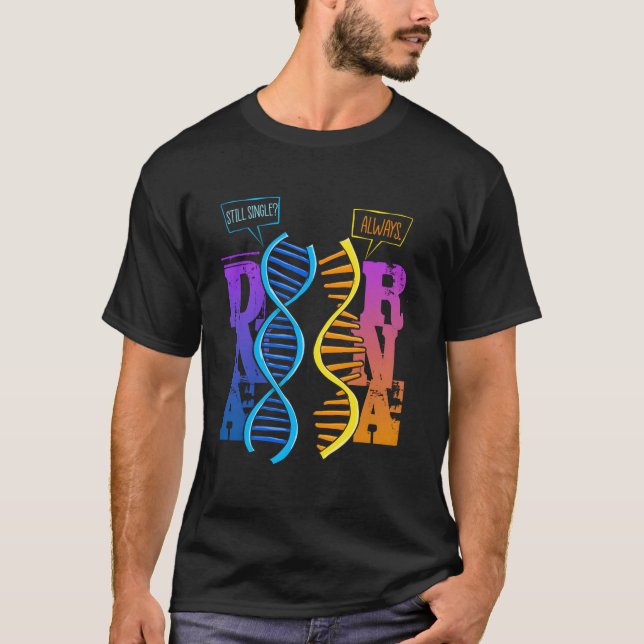 DNA Rna Molecular Biology Pun Science Genetics Gen T Shirt (Framsida)