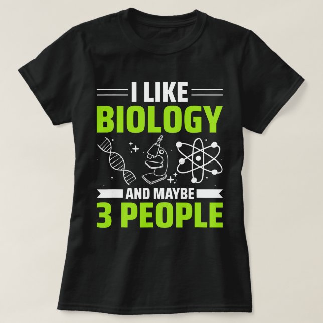 DNA Science Biolog Biology 2 T Shirt (Design framsida)
