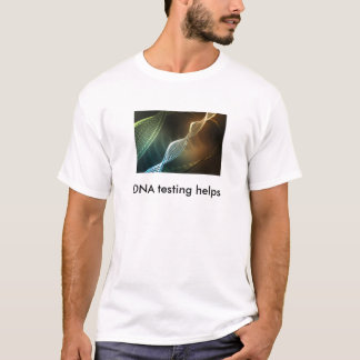 DNA som testar hjälp T-shirt