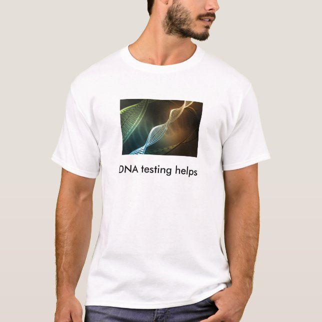 DNA som testar hjälp T-shirt (Framsida)