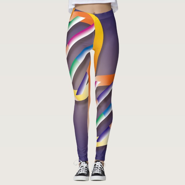 DNA Spiral Vetenskap Leggings (Framsida)