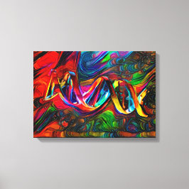 DNA Strand Artwork Canvastryck