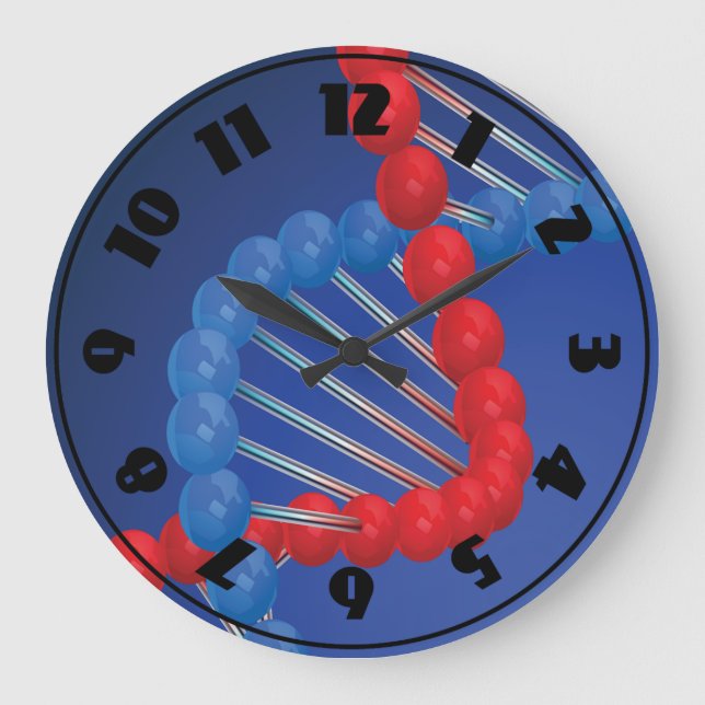 DNA Strand Clock Stor Klocka (Framsida)