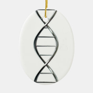 DNA strandar den ovala julprydnaden Julgransprydnad Keramik