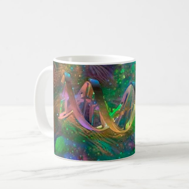 DNA strandar konstverk Kaffemugg (Framsida vänster)