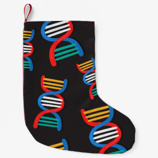 dna strands mönster liten julstrumpa