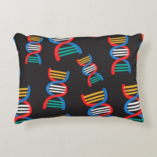 dna strands mönster prydnadskudde (Framsidan)