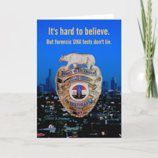 DNA-tester ljuger inte! För Fars dag Kort