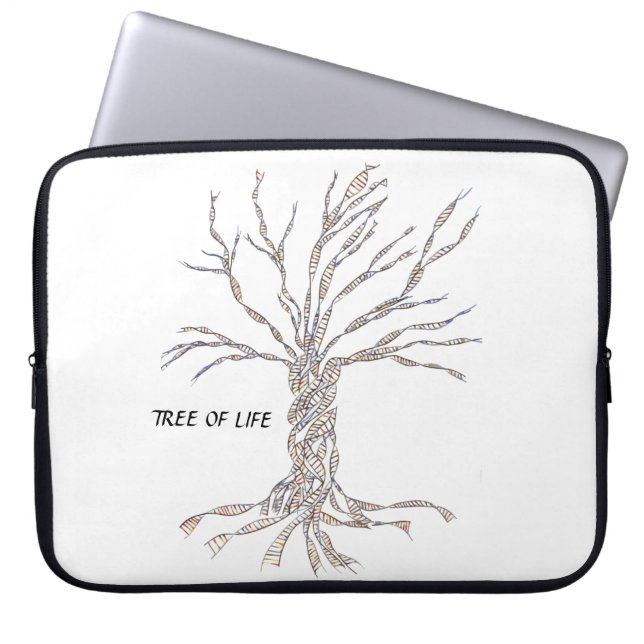 DNA TRÄD eller Livets träd Laptop Sleeve (Framsidan)