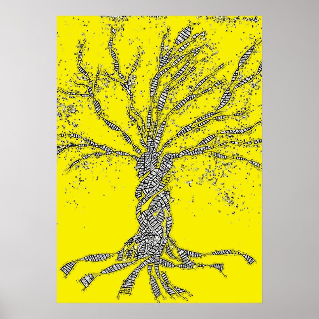 DNA TRÄD eller Livets träd Poster (Framsidan)