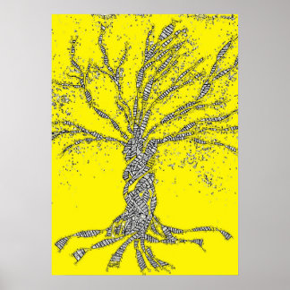 DNA TRÄD eller Livets träd Poster