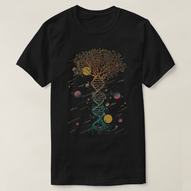 DNA Träd Life bioology Environment Genetics T Shirt (Design framsida)