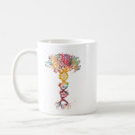 DNA Träd Life Genetics Biolog Science Earth Day Kaffemugg<br><div class="desc">biologi,  biolog,  gener,  dna,  mikroskop,  mikrobiologi,  biomedicin,  biokemi,  virus,  mikrob,  cell,  laboratorium,  bakterier,  labbat,  marin liv,  djur,  medicinsk,  marin biologi</div>