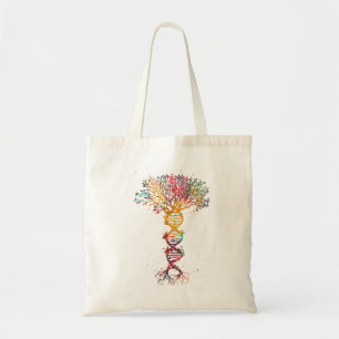 DNA Träd Life Genetics Biolog Science Earth Day Tygkasse
