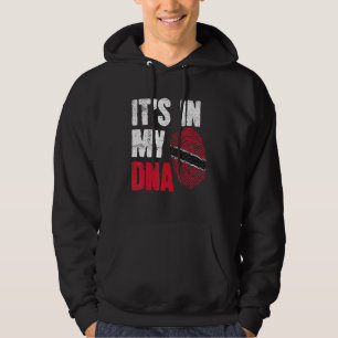 DNA Trini Tobago Trinidad Flagga Trinidadian Land Hoodie