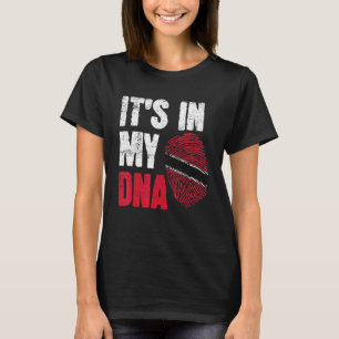 DNA Trini Tobago Trinidad Flagga Trinidadian Land T Shirt