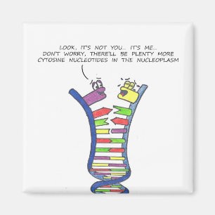 Dna-upplösning - kylmagnet magnet