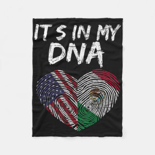 Dna Usa Flagga Amerikansk Mexikansk Flagga Mexiko Fleecefilt