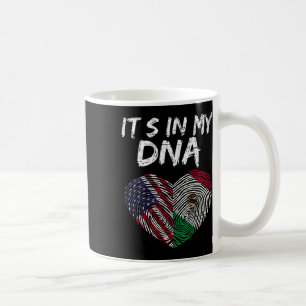 Dna Usa Flagga Amerikansk Mexikansk Flagga Mexiko  Kaffemugg