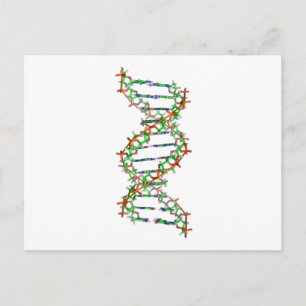 DNA - vetenskap/forskare/biologi Vykort