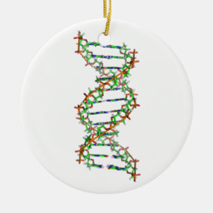 DNA - vetenskap/vetenskapsman/biologi Julgransprydnad Keramik