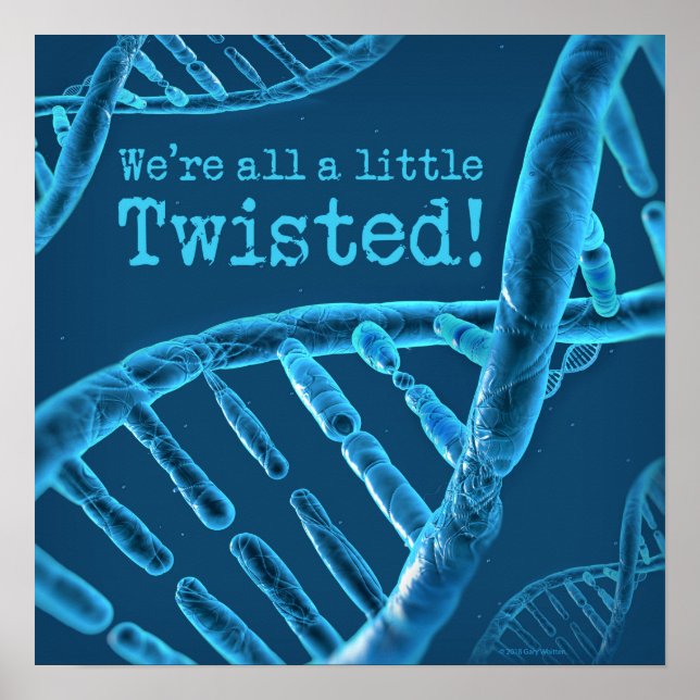 DNA-Vi är alla lite snurrade Poster (Framsidan)