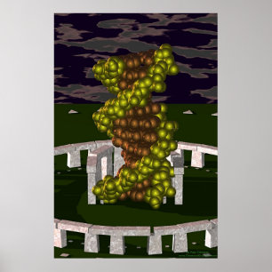 DNA vid Stonehenge Poster