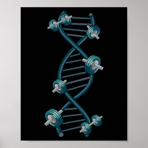 Dna Weightlift Fitness Gym Poster