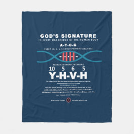 DNA-YHVH-kod Fleecefilt