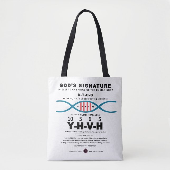 DNA-YHVH-kod Tygkasse (Framsida)