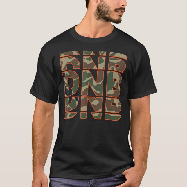 DNB Drumandbass Junglist T Shirt (Framsida)