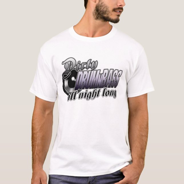 DnB DRUMnBASS t-skjorta Tee (Framsida)