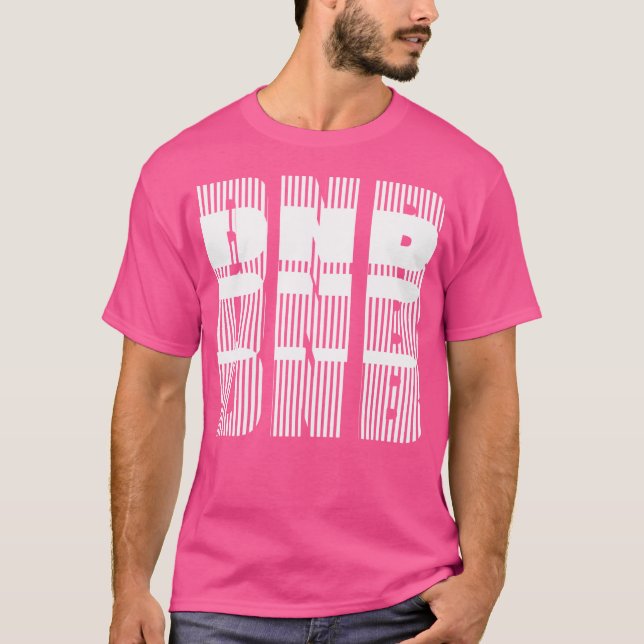 Dnb Drums- och Bass Edm Music Rave T Shirt (Framsida)