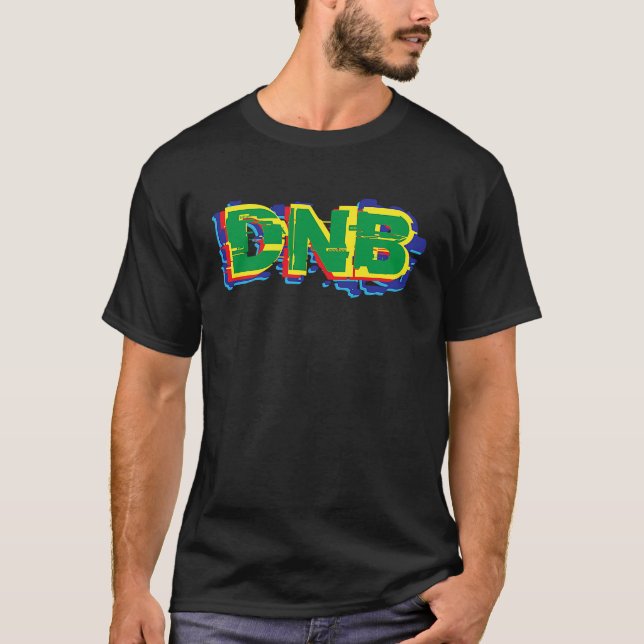 DNB  Heavy Glitch Junglist Drum n Bass Breakbeat C T Shirt (Framsida)