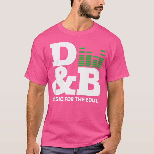 Dnb Music Liquid Dubstep Drum and Bass T Shirt (Framsida)