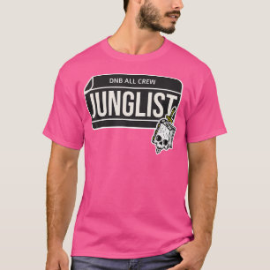Dnb Music Liquid Jungle Edm Drum and Bass Skull T Shirt