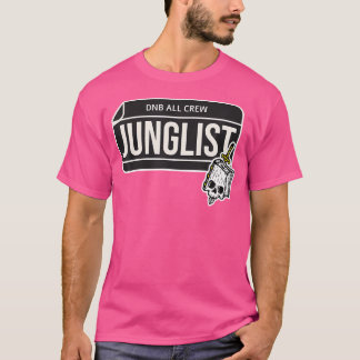 Dnb Music Liquid Jungle Edm Drum and Bass Skull T Shirt