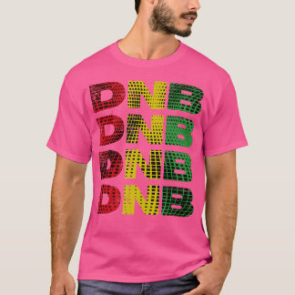 Dnb Shirt Red Gult Grönt Abstrakt Drum N Bass T