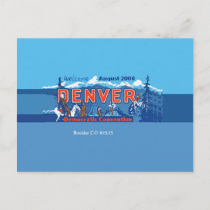 DNC Denver Colorado-vykort Vykort