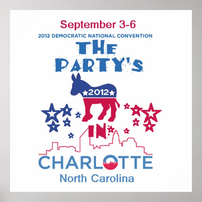 DNC-konventionen Poster (Framsidan)