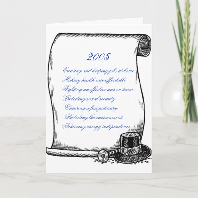 DNC-plattform för 2005 helgdaghälsningar Helgkort (Framsida)