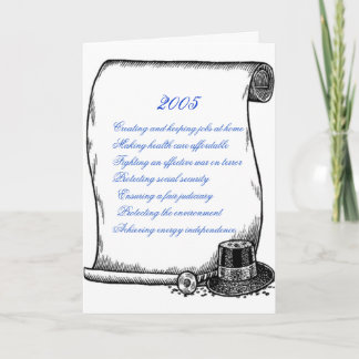 DNC-plattform för 2005 helgdaghälsningar Helgkort