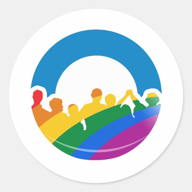 DNC-PRIDE 2012 RUNT KLISTERMÄRKE (Framsida)