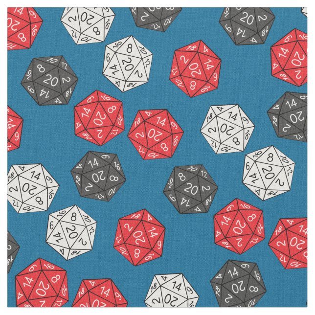 DND 20 Game Dungeons Dragons på sidan Tyg (Närbild)