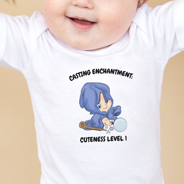 DnD Baby - Casting Enchantment Cuteness Level 1 T Shirt (Skapare uppladdad)
